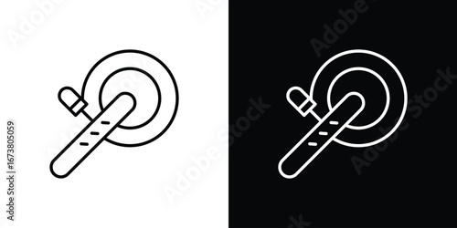 Polisher icon Clip Art design. Line icons