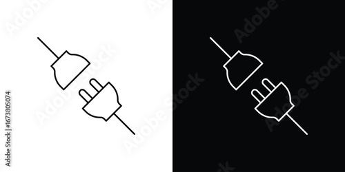 Plugin icon Clip Art design. Line icons