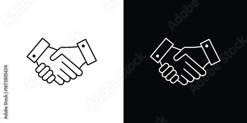 Partner icon Clip Art design. Line icons