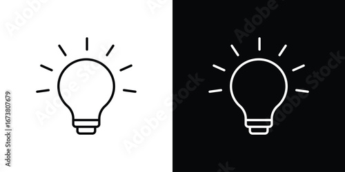 Idea icon Clip Art design. Line icons