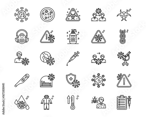 Infectious Diseases Vector Icons