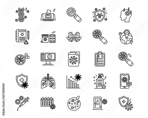 Infectious Diseases Vector Icons
