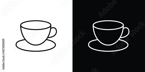 Coffee icon Clip Art design. Line icons