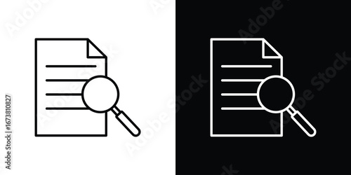 Case study icon Clip Art design. Line icons