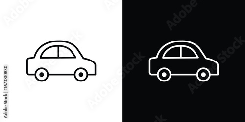 Car icon Clip Art design. Line icons