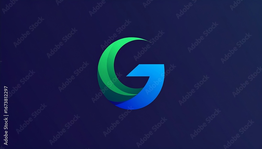 Fototapeta premium Abstract letter G logo design
