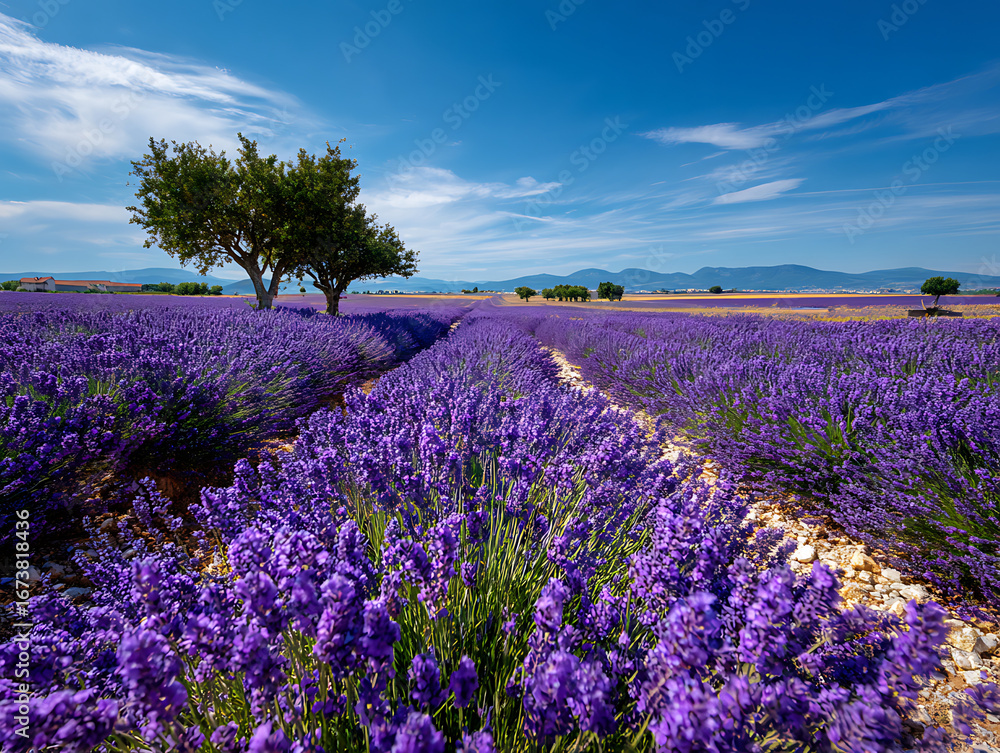Fototapeta premium Fragrant Lavender Landscape