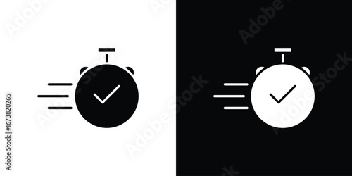 Time fast icon graphic doodle designs collection