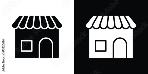 Store icon graphic doodle designs collection