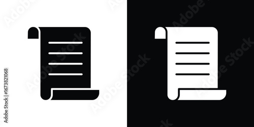 Scroll icon graphic doodle designs collection