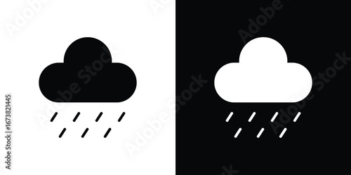 Rain icon graphic doodle designs collection