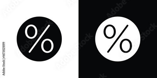 Percentage icon graphic doodle designs collection