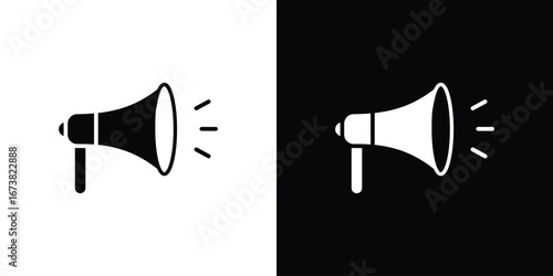 Megaphone icon graphic doodle designs collection