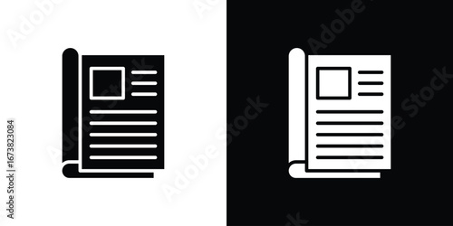 Magazines icon graphic doodle designs collection