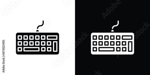Keyboard icon graphic doodle designs collection