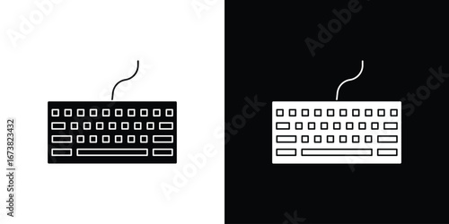 Keyboard icon graphic doodle designs collection