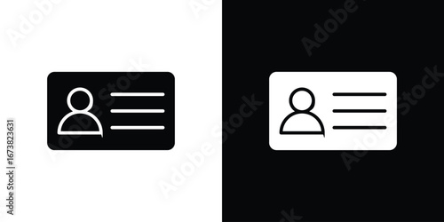 Identity card icon graphic doodle designs collection