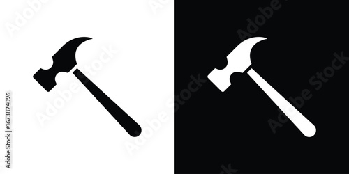 Hammer icon graphic doodle designs collection