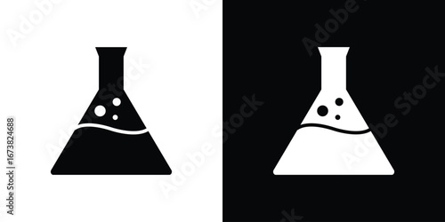 Flask icon graphic doodle designs collection