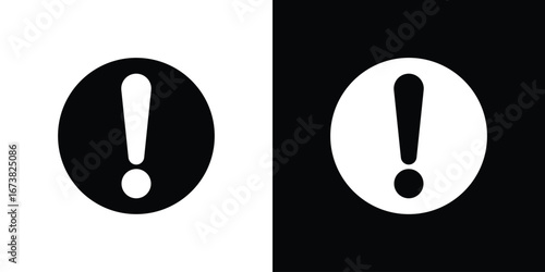 Exclamation icon graphic doodle designs collection