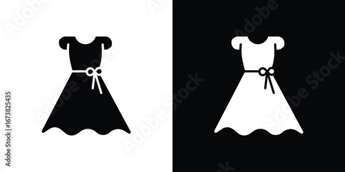 Dress icon graphic doodle designs collection