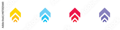 Free Download Arrow icons set. Arrow collection. Simple arrow set. Colored arrows. Vector illustration. EPS 10 - GFXLoad