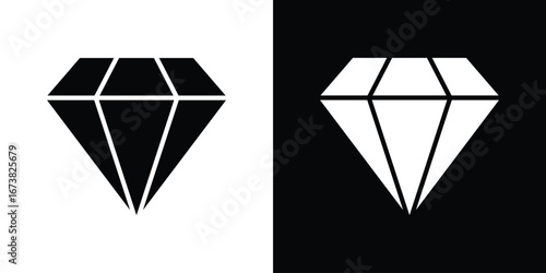 Diamond icon graphic doodle designs collection