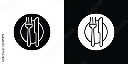 Cutlery icon graphic doodle designs collection