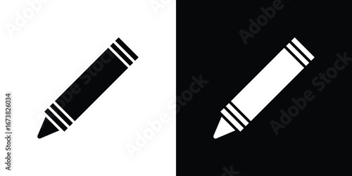 Crayon icon graphic doodle designs collection