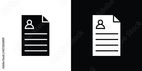 CV icon graphic doodle designs collection