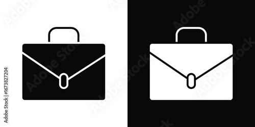 Briefcase icon graphic doodle designs collection