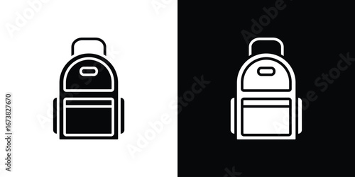 Backpack icon graphic doodle designs collection