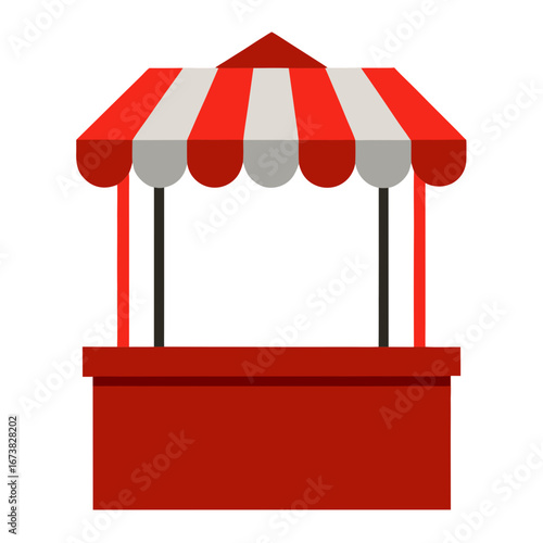 vector illustration of a shop window