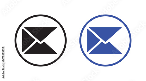 Digital Messaging Icons for Website and App Interfaces vector illustration 