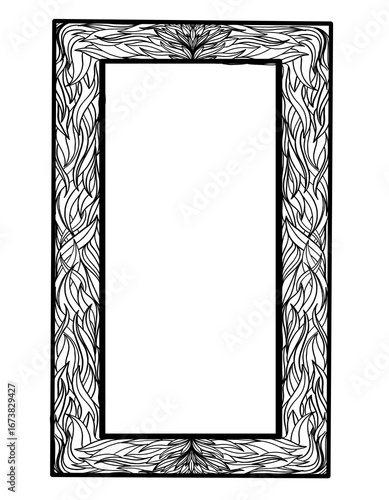 A Collection of Hand-Drawn Ornate Frames. A Set of Vintage Decorative Borders with Antique Details for Wedding Invitations, Certificates, and Luxury Design.