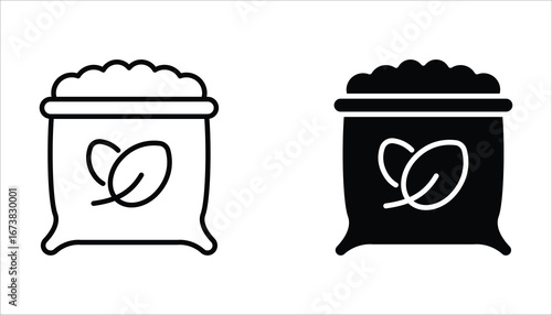 fertilizer icon set, Flat illustration of vector icon on white background. EPS 10.