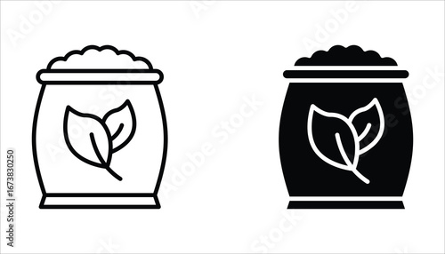 fertilizer icon set, Flat illustration of vector icon on white background. EPS 10.
