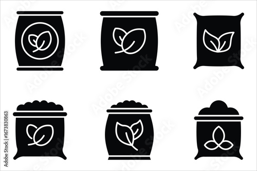 fertilizer icon set, Flat illustration of vector icon on white background. EPS 10.