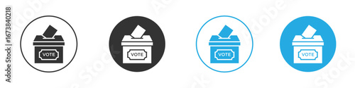 Voting icon. simple illustration graphic doodle black design