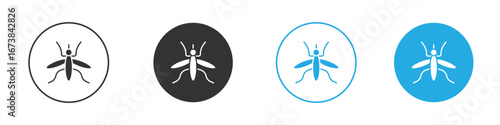 Mosquito icon. simple illustration graphic doodle black design