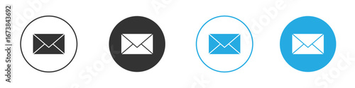 Inbox icon. simple illustration graphic doodle black design