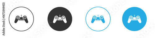Gamepad icon. simple illustration graphic doodle black design