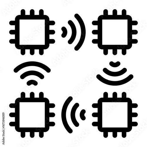 smart devices line icon