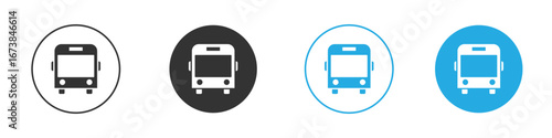 Bus icon. simple illustration graphic doodle black design