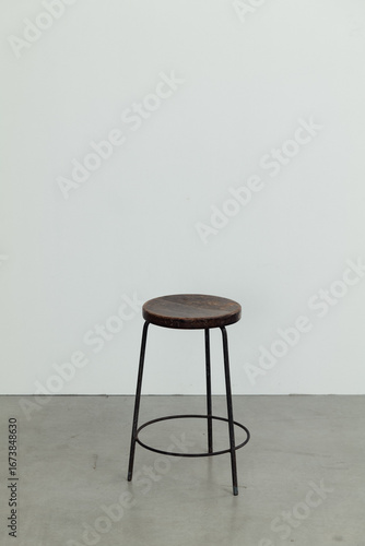 wooden chair on a white background