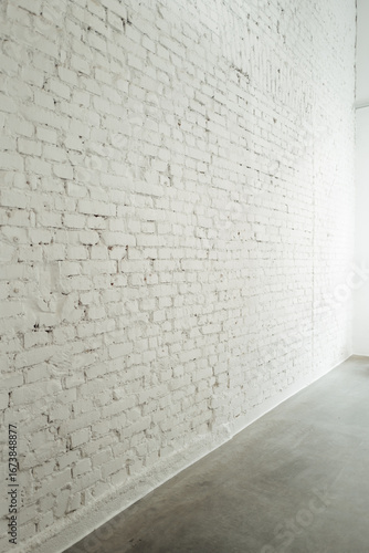 white wall and floor