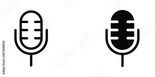Mic icon design template