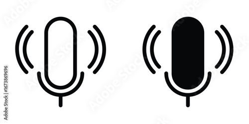 Mic icon design template
