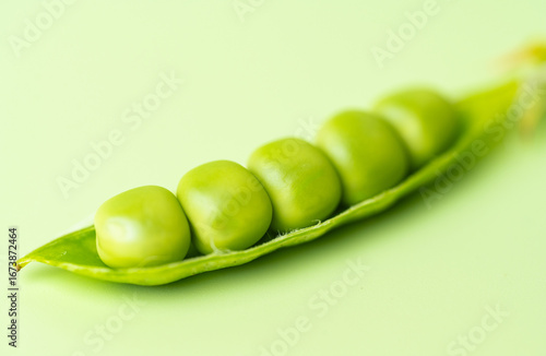 young green pea pods