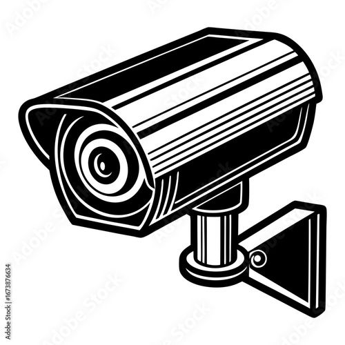 Cctv security camera surveillance system for home safety and business protection vector graphic